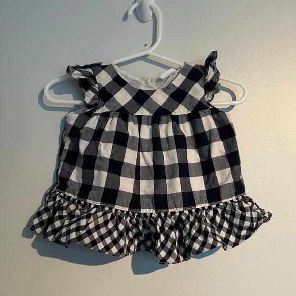 Baby Gap Dress/Top, Blue and White Checkered Pattern, 3-6 Months - Picture 1 of 5